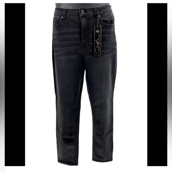 NWT DG2 Diane Gilman Jeans
Size 4 Faded Black w/ Colored stitching down legs - Picture 1 of 6